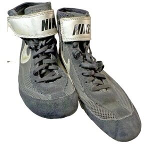 Nike Speedsweep VII Wrestling Shoes 366683-004 Black/Metallic Silver Men Sz 6.5